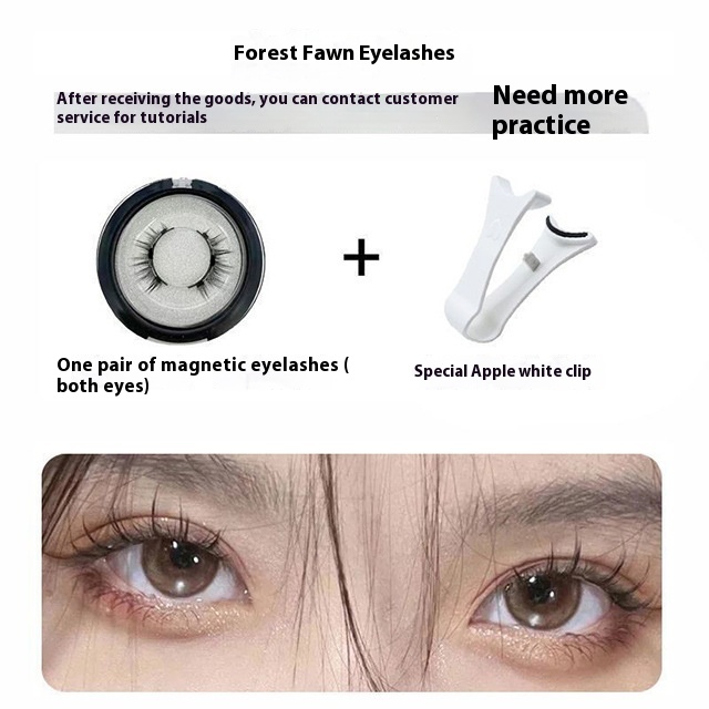 Natural Plain Eyelash Curler Glue-free False Eyelashes Simulation Light Feeling Reuse Clip - Image 9