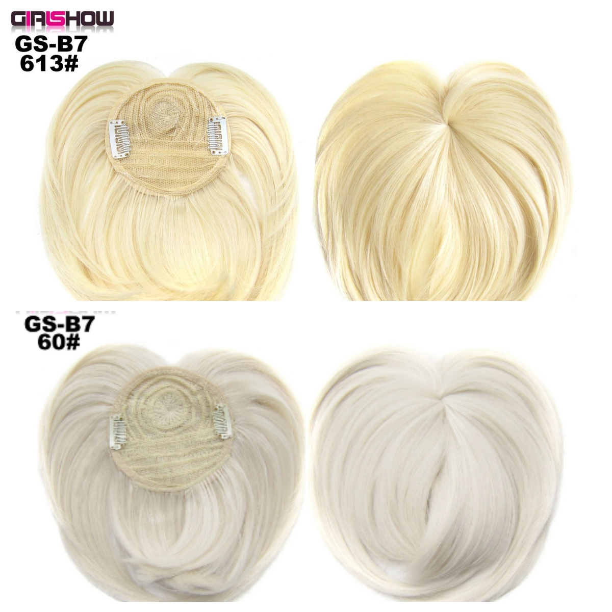 High Temperature Silk Chemical Fiber Wig Top Heart Bangs, Peach Heart Bangs On The Top Of TheHead - Image 23