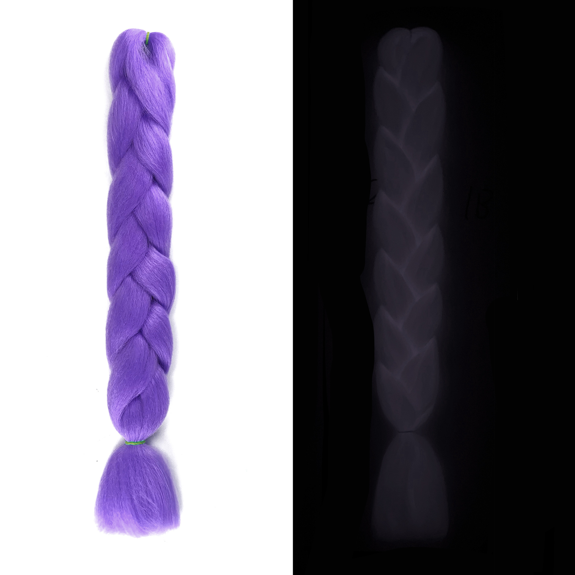 Luminous Fluorescent Chemical Fiber Wig Big Braid - Image 8