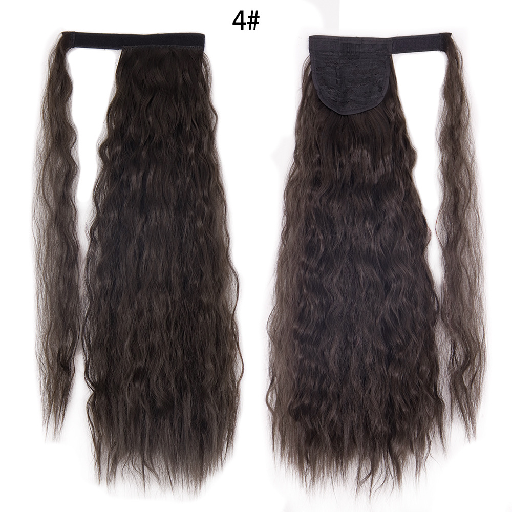 Ponytail Wig Water Wave Velcro Banding Chemical Fiber High Temperature Silk - Image 14