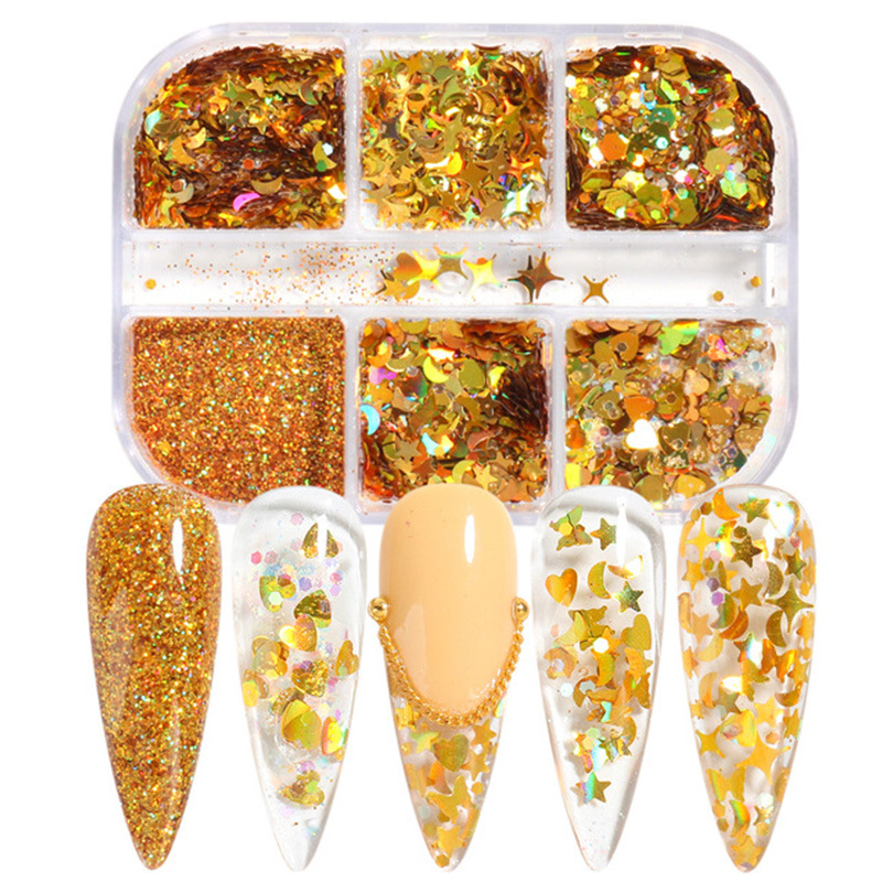 Reflective And Translucent Edelweiss Powder Nail Sequins - Image 9