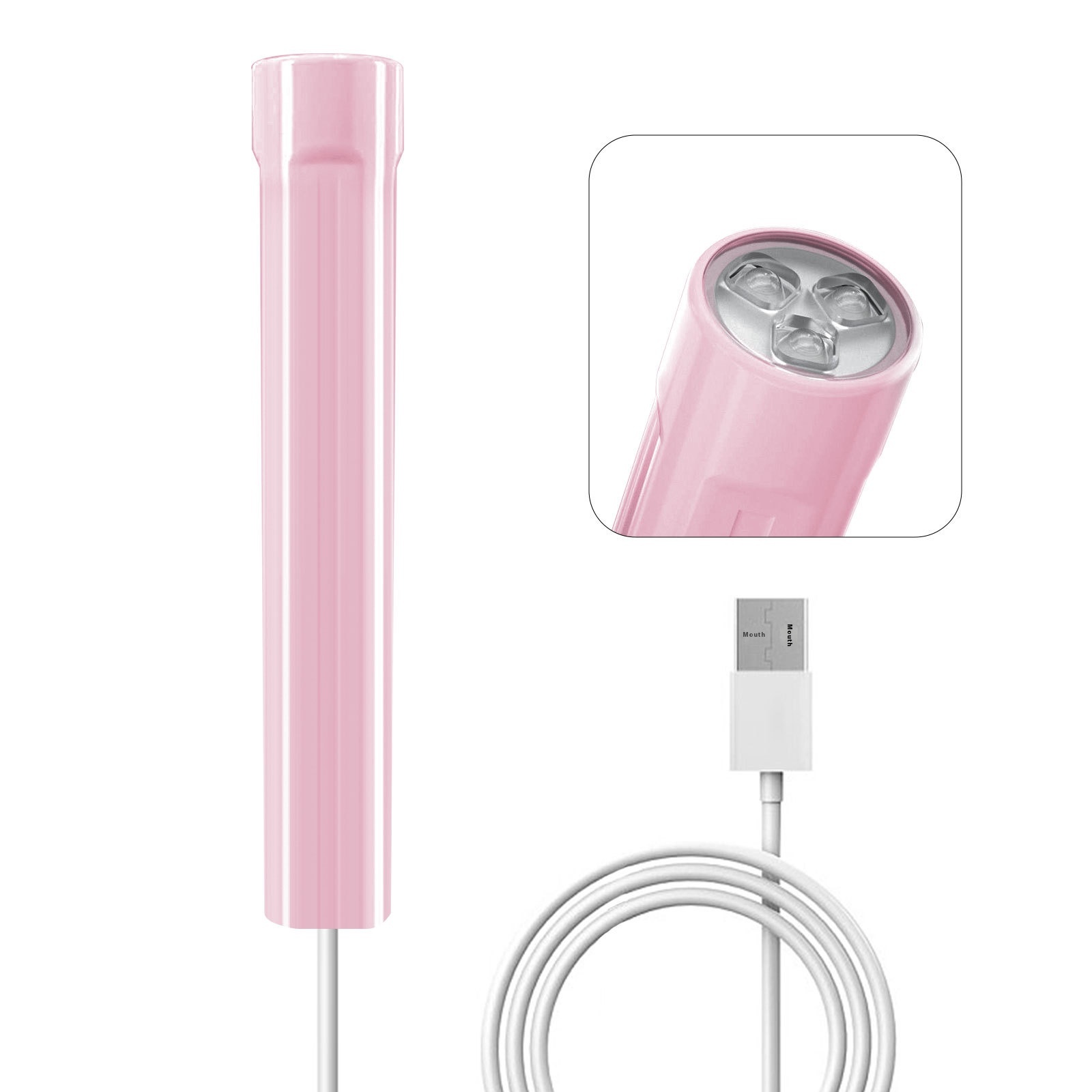 Handheld Portable Manicure Word Bracket Stickers Wear Nail Tip Heating Lamp - Image 7
