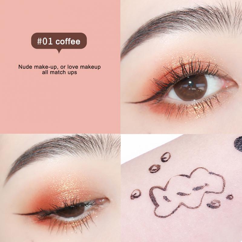 Waterproof And Sweat-proof Soft Brush Tip Pearlescent Liquid Eyeliner Pen