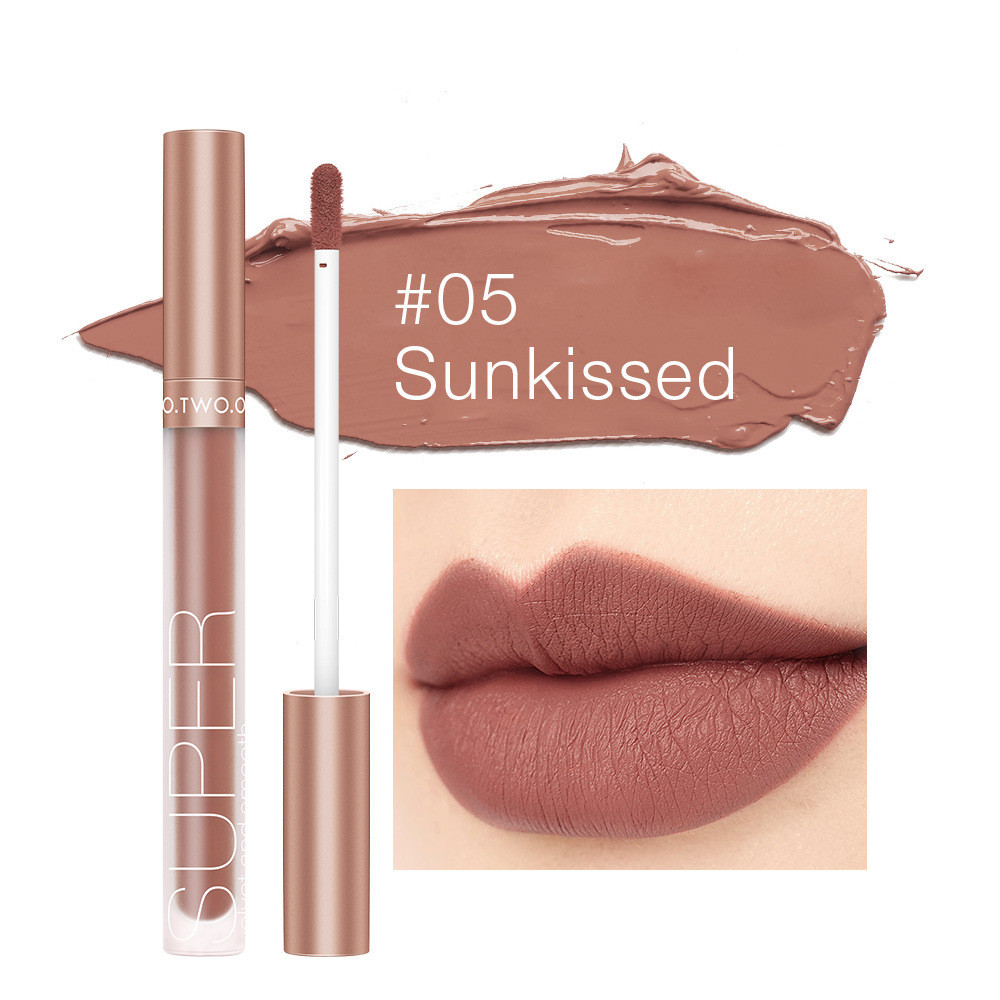 New Honey Talk Velvet Natural Makeup Matte Lip Glaze - Image 4