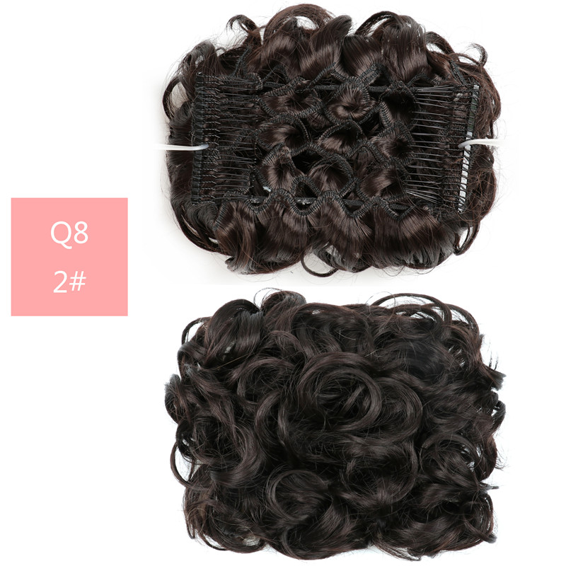 Fluffy Wig High Temperature Wire Pan Head Jewelry Insert Comb - Image 2