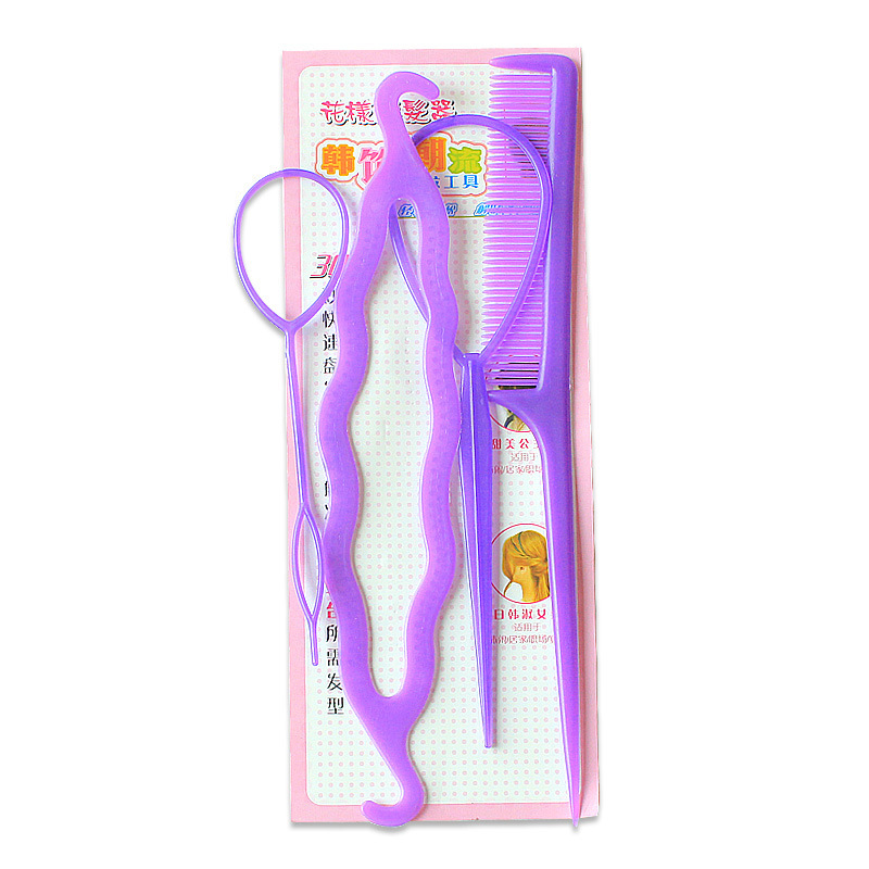 Plastic Comb Pattern Design Hair Pulling Needle Ball Head Hair Curler - Image 4