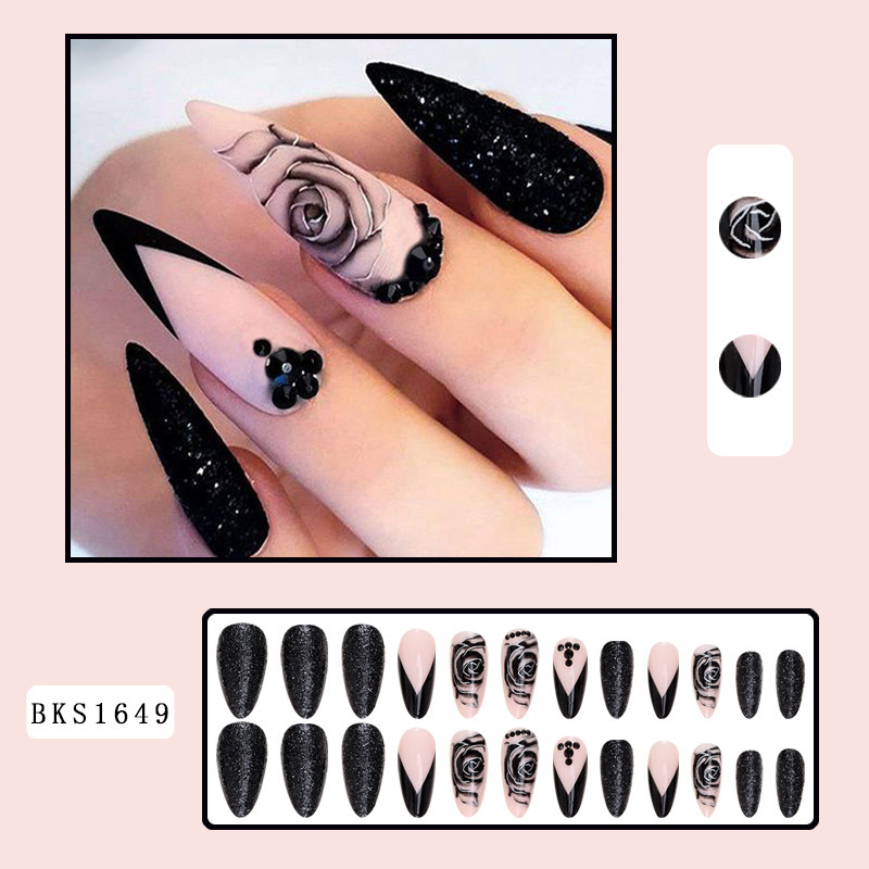French Sweet Cool Striped Nail Sticker - Image 2