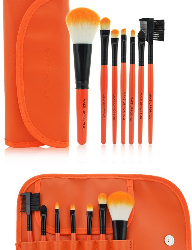 7 make-up makeup brushes, high-end makeup brush bag, a variety of colors available - Image 6