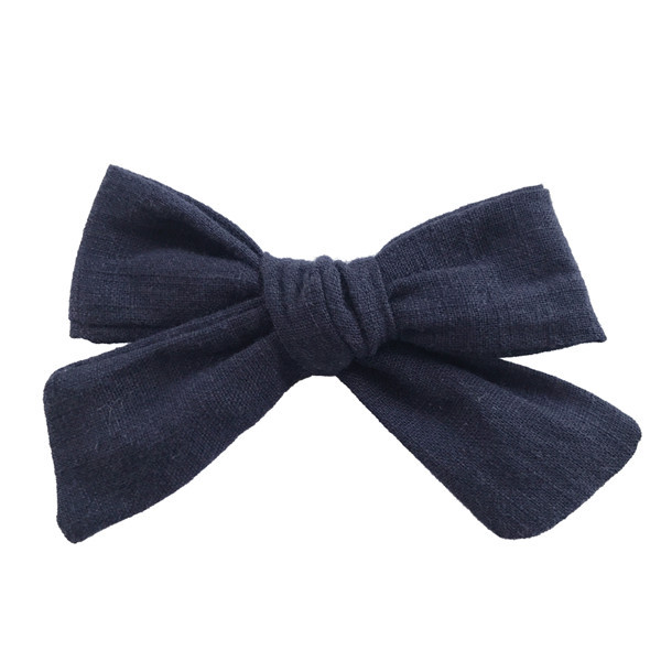 Cotton and linen bow hairpin - Image 6