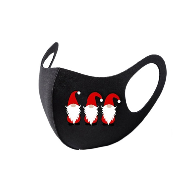 Christmas print autumn and winter ice silk mask - Image 7