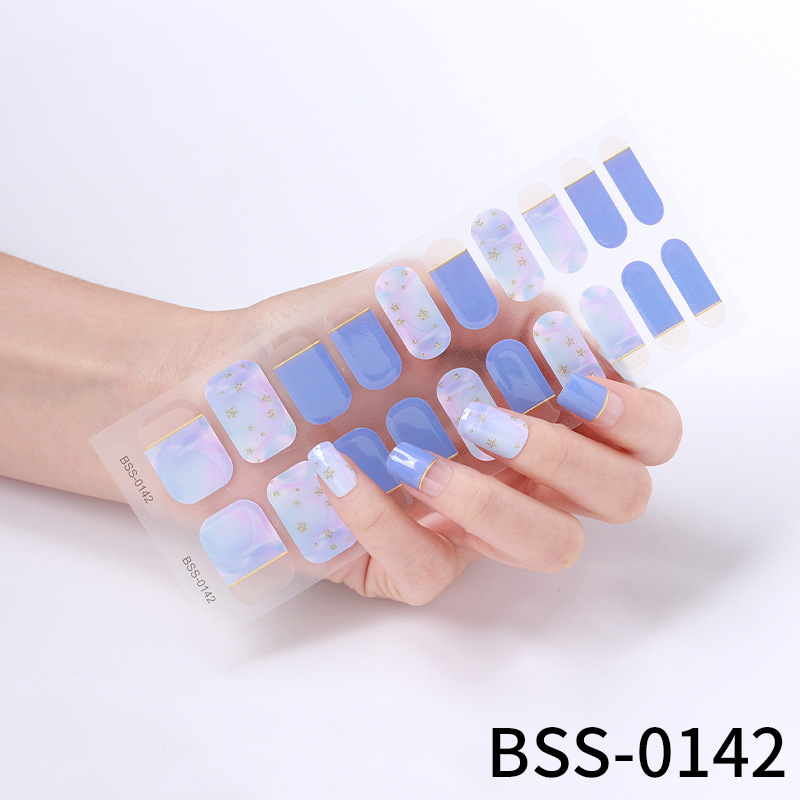 Gel Nail Stickers 3d Semi-cured Nail Stickers European And American UV Nail Semi-baked Nail Stickers Paper - Image 4
