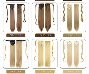 Chemical Fiber Invisible Velcro Ponytail High Temperature Wire Winding Ponytail - Image 2
