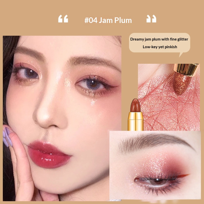 High-shine Pearlescent Finely Shimmering Dual-ended Eyeshadow Stick For A Radiant Illuminated Look - Image 4