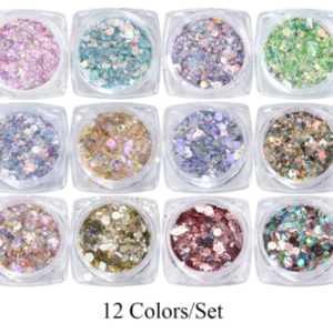 Pentagram colorful sequins glitter colorful shell paper