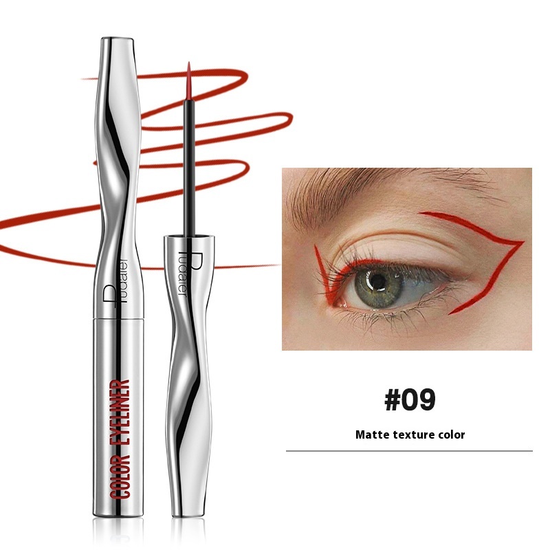 Color Eyeliner Makeup Waterproof Quick-drying Very Fine 24 Colors - Image 9