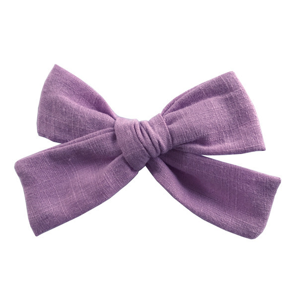 Cotton and linen bow hairpin - Image 4