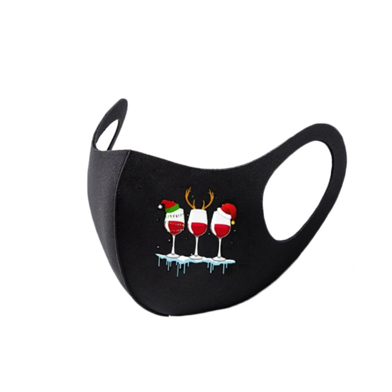Christmas print autumn and winter ice silk mask - Image 12