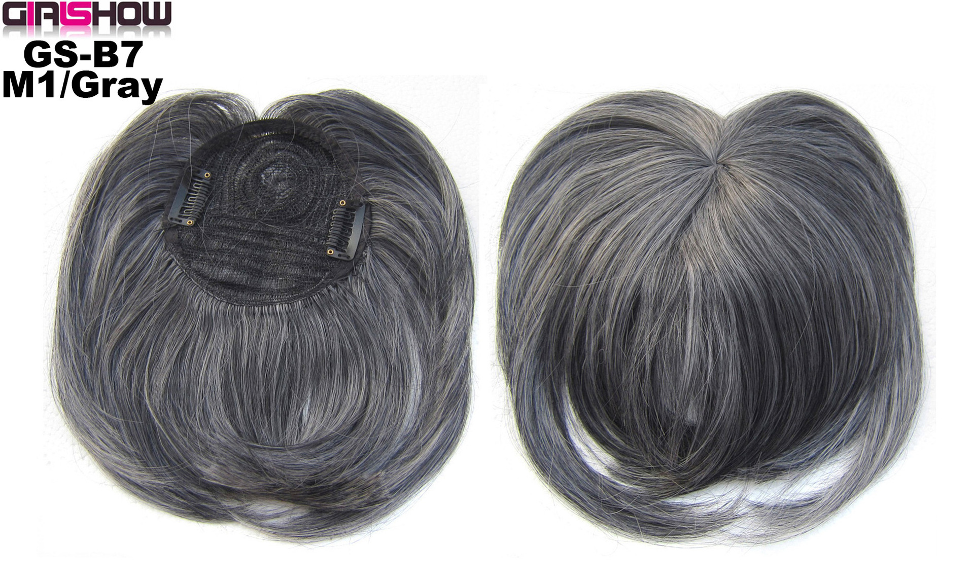 High Temperature Silk Chemical Fiber Wig Top Heart Bangs, Peach Heart Bangs On The Top Of TheHead - Image 17
