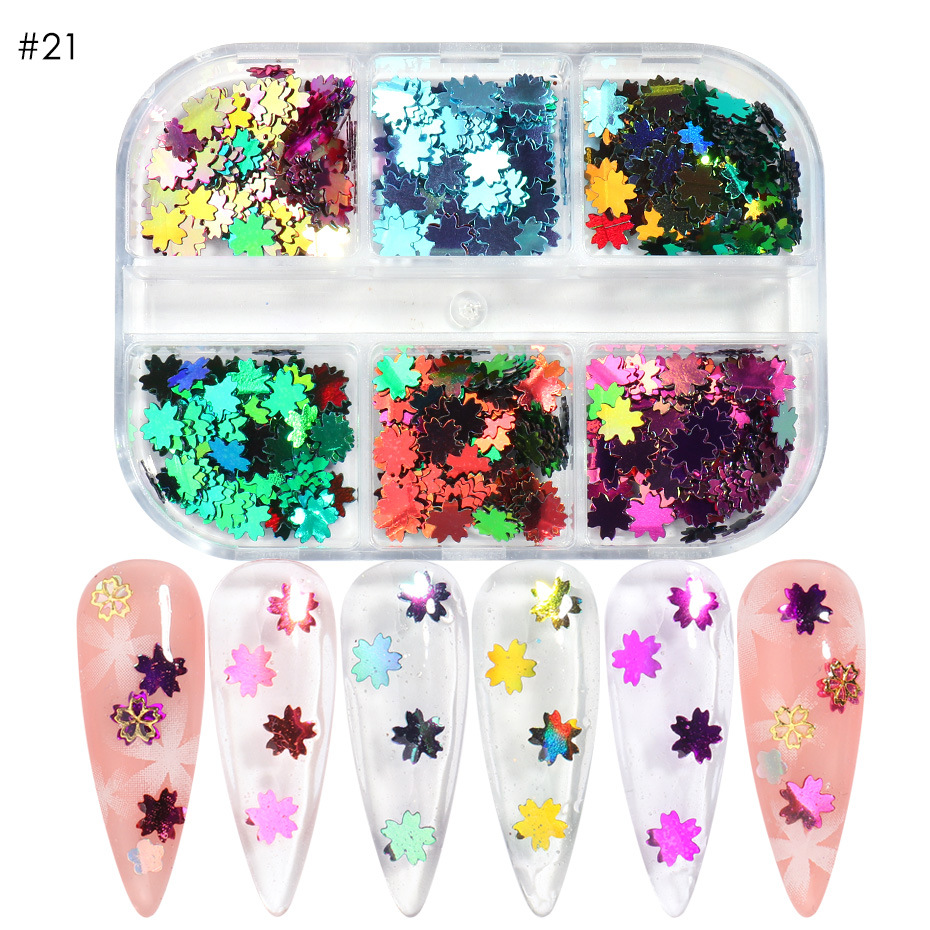 Reflective And Translucent Edelweiss Powder Nail Sequins - Image 16