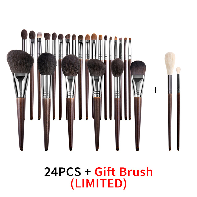 Natural Makeup Brushes Set Eyeshadow Make Up Brush Goat - Image 10