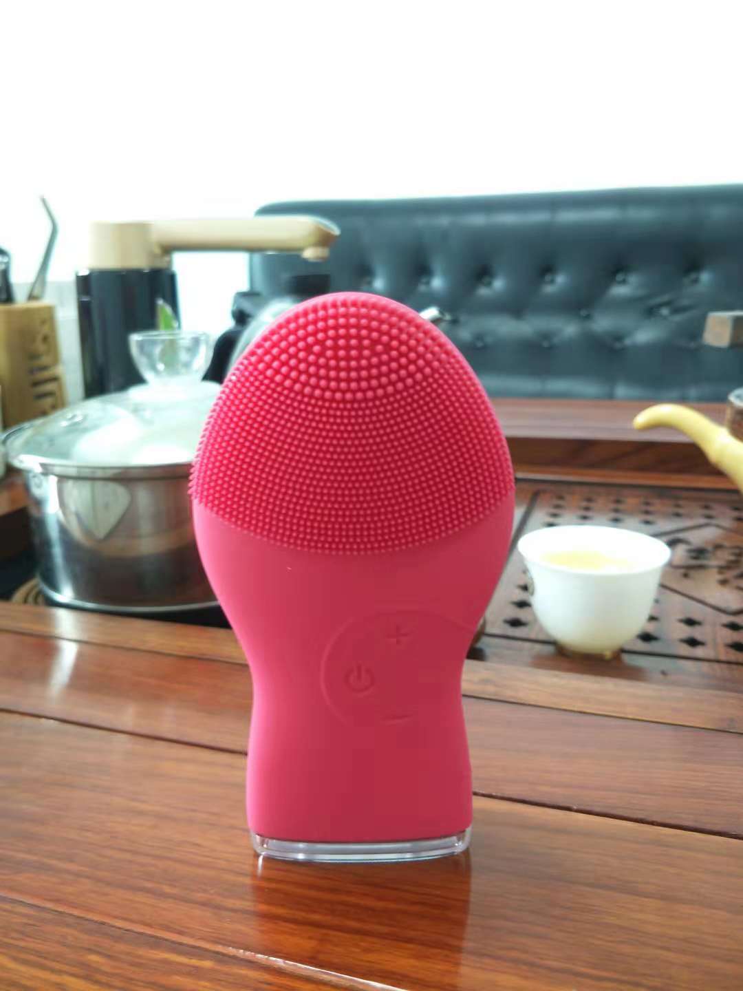 Waterproof silicone facial cleanser factory straight - Image 4