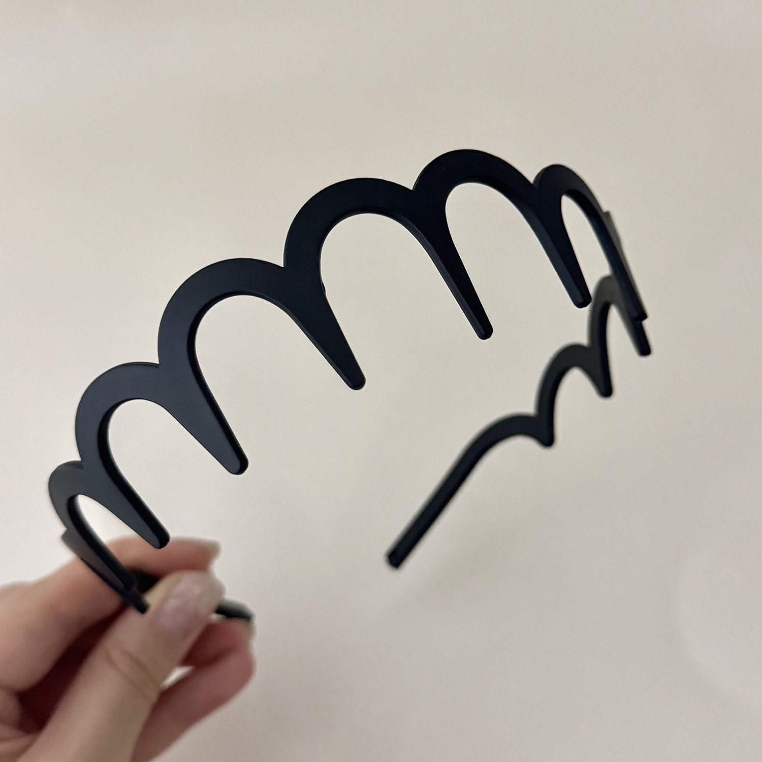 Headdress Wave Face Wash Toothed Non-slip Headband Unisex Hairpin Barrettes - Image 7
