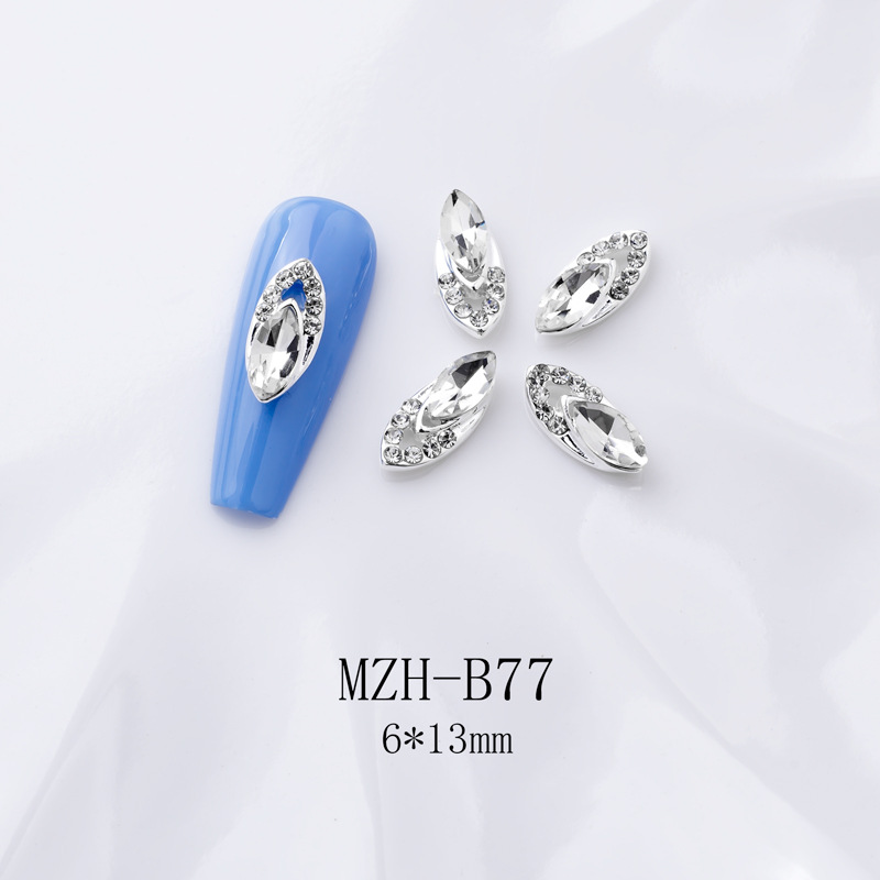 K9 Ultra-Shiny Flat-Back Rhinestones In White For Nail Art Decorations - Image 18