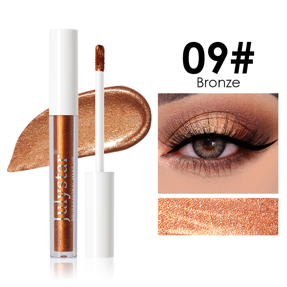 Eye Makeup Ten Colors Thin And Glittering Brightening Liquid Eye Shadow - Image 9