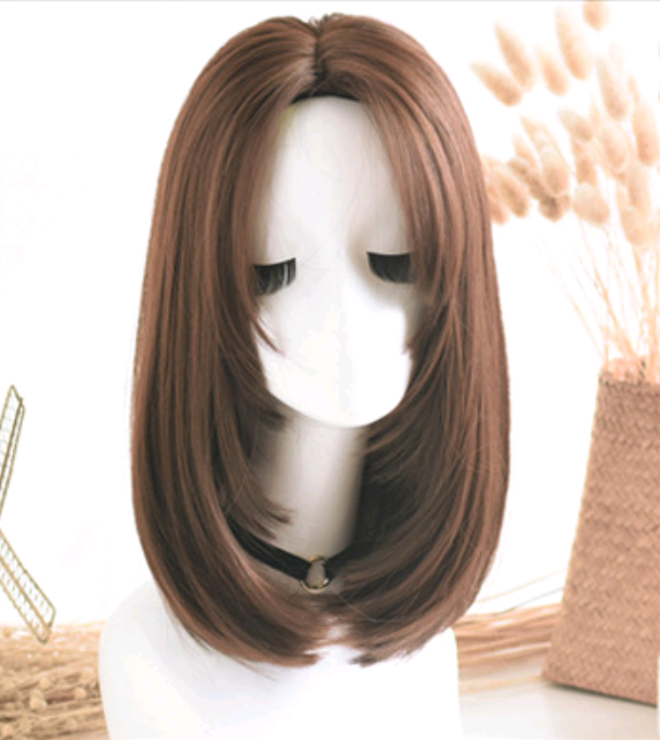 Wig in the long straight hair fashion realistic wig wig long straight hair - Image 2