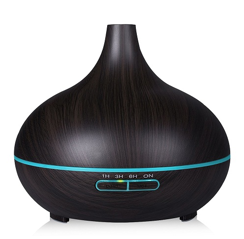 Creative Home Appliance Full Wood Grain Remote Control Aromatherapy Lamp - Image 4