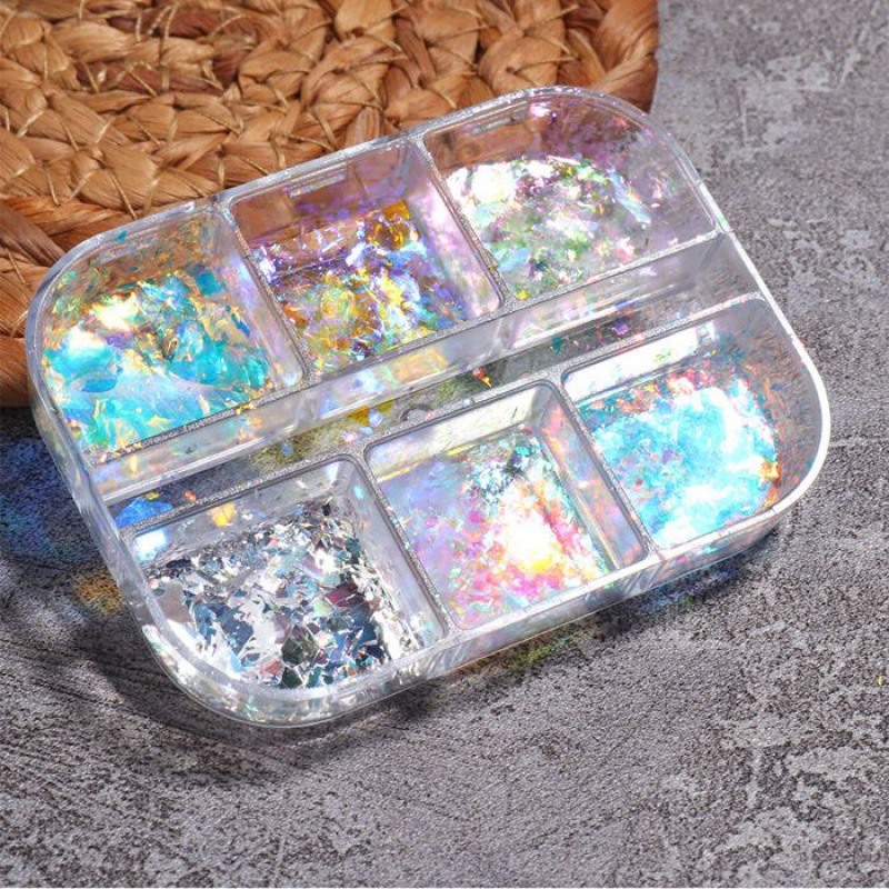 Reflective And Translucent Edelweiss Powder Nail Sequins - Image 18