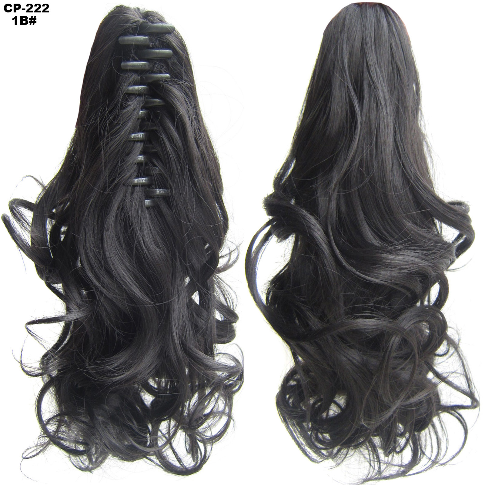 Long Wave Ponytail Wrap Around Ponytail Clip In Hair Headwear Gray Hairpiece Natural Extensions - Image 9