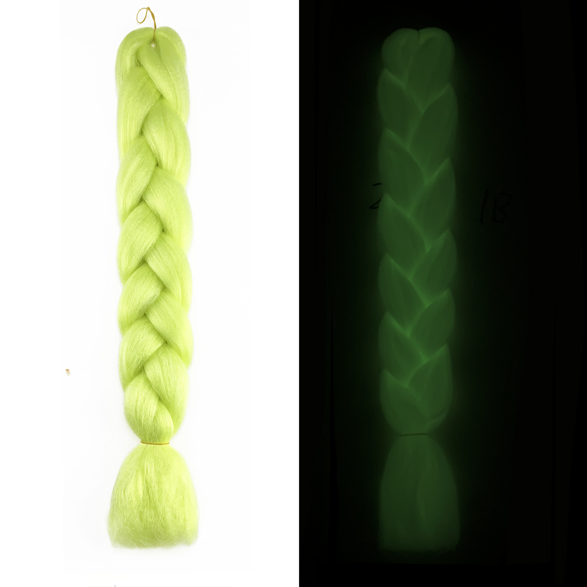 Luminous Fluorescent Chemical Fiber Wig Big Braid - Image 3