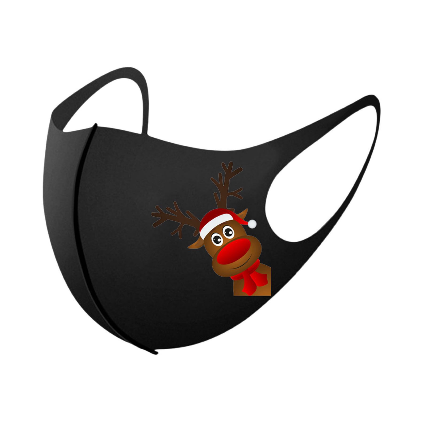 Christmas print autumn and winter ice silk mask - Image 4