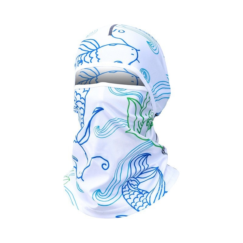 Summer Ice Silk Sun Protection Mask Men's Head Cover Full Face Fishing Sun Protection Scarf - Image 5