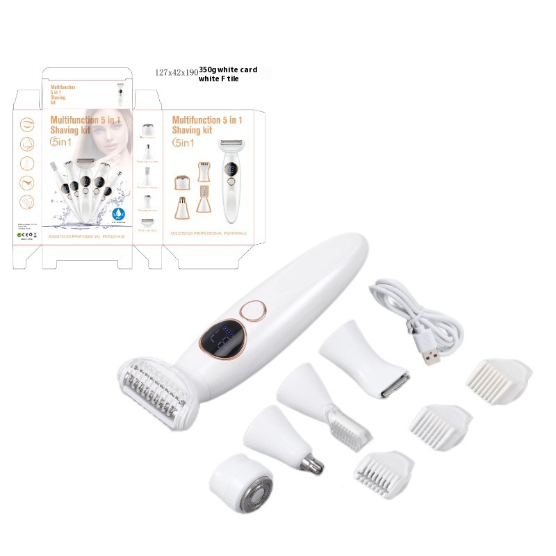 Multifunctional 5-in-1 Women's Shaver Full Body Waterproof