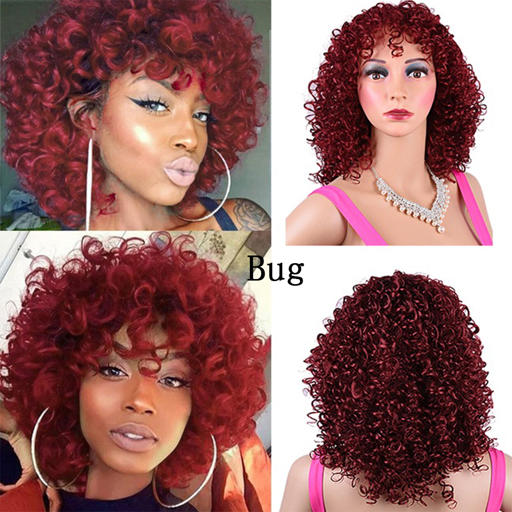 Synthetic Afro Curly Wig African Wigs For Black Women - Image 2