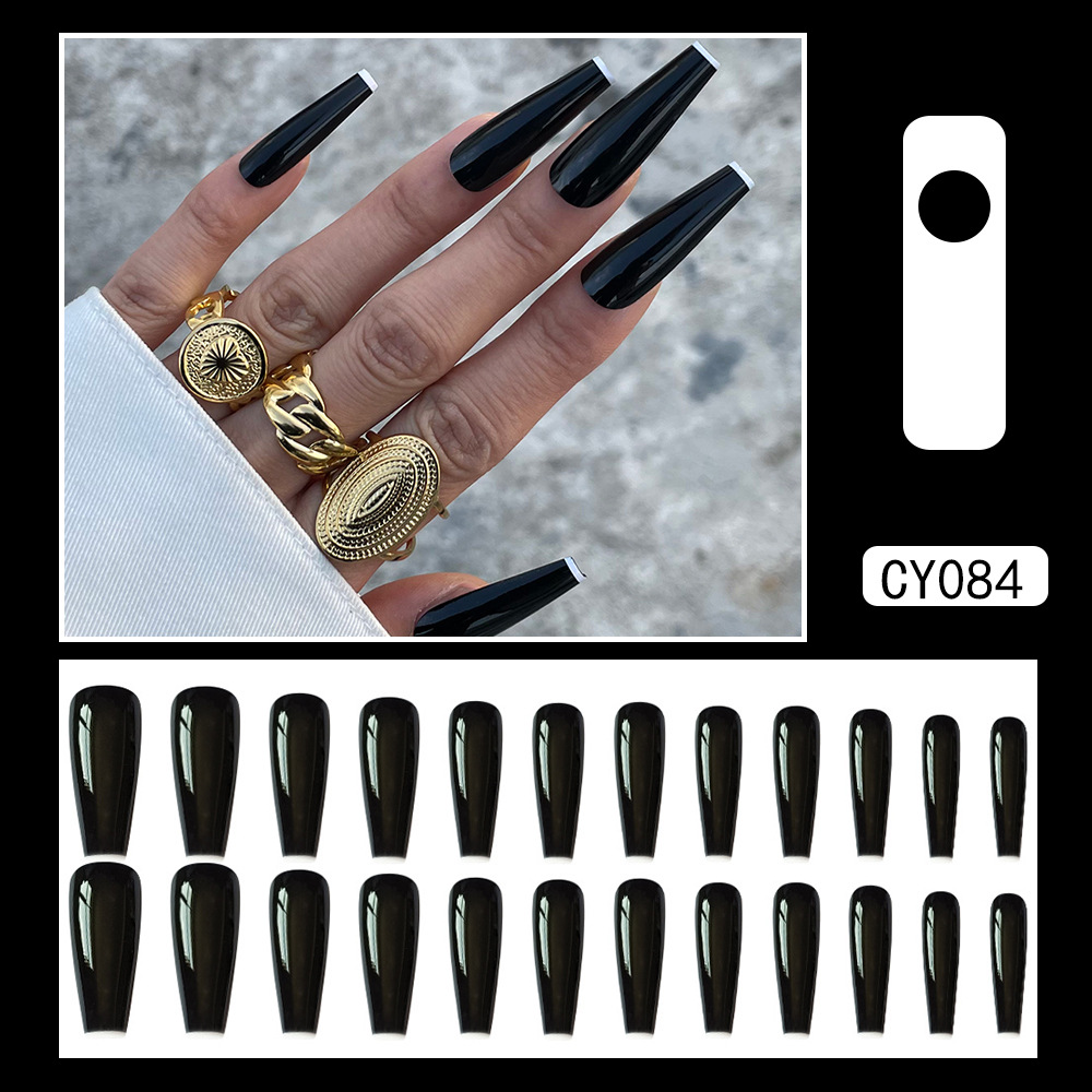 Simple Black White Sequins Removable