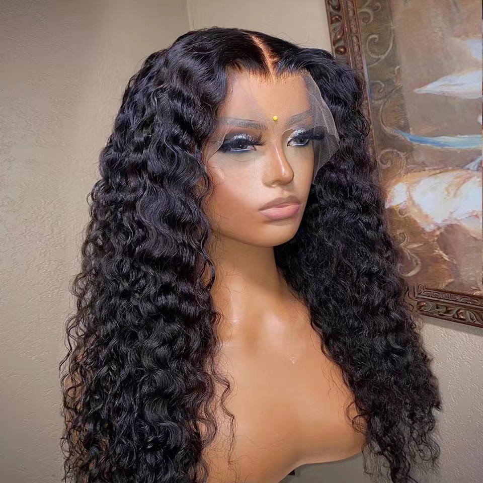 Front Lace Wig Women's Long Curly Hair Chemical Fiber Wig - Image 2