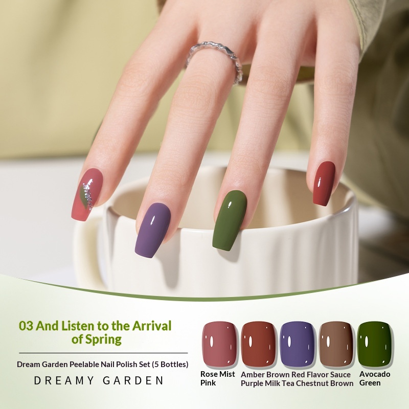 Dream Garden Water-Based Nail Polish SetNo Baking Required - Image 2