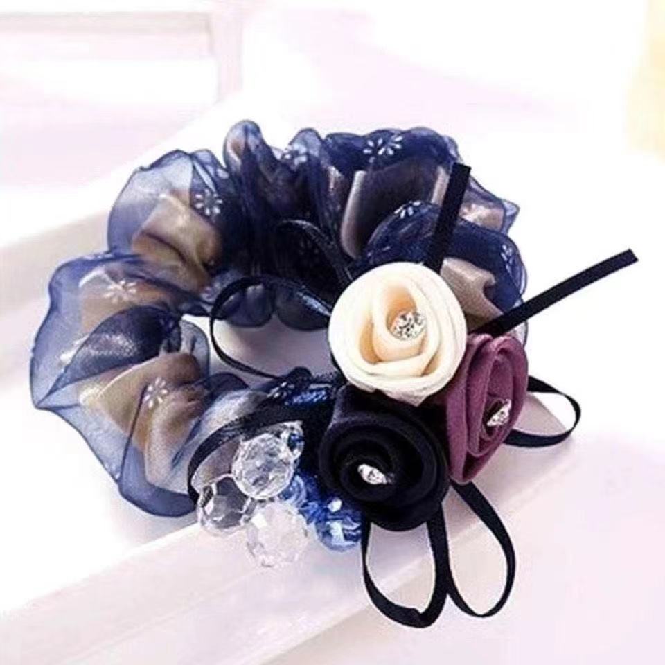 Scrunchie Female Headflower Headrope Flower Ponytail Large Intestine Band - Image 3