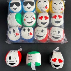 Foam sandbag-random smiley face-8cm-PU + Polylon foam-1 piece