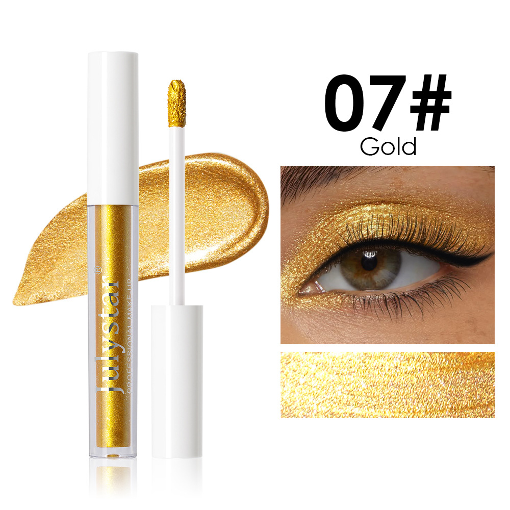 Eye Makeup Ten Colors Thin And Glittering Brightening Liquid Eye Shadow - Image 7