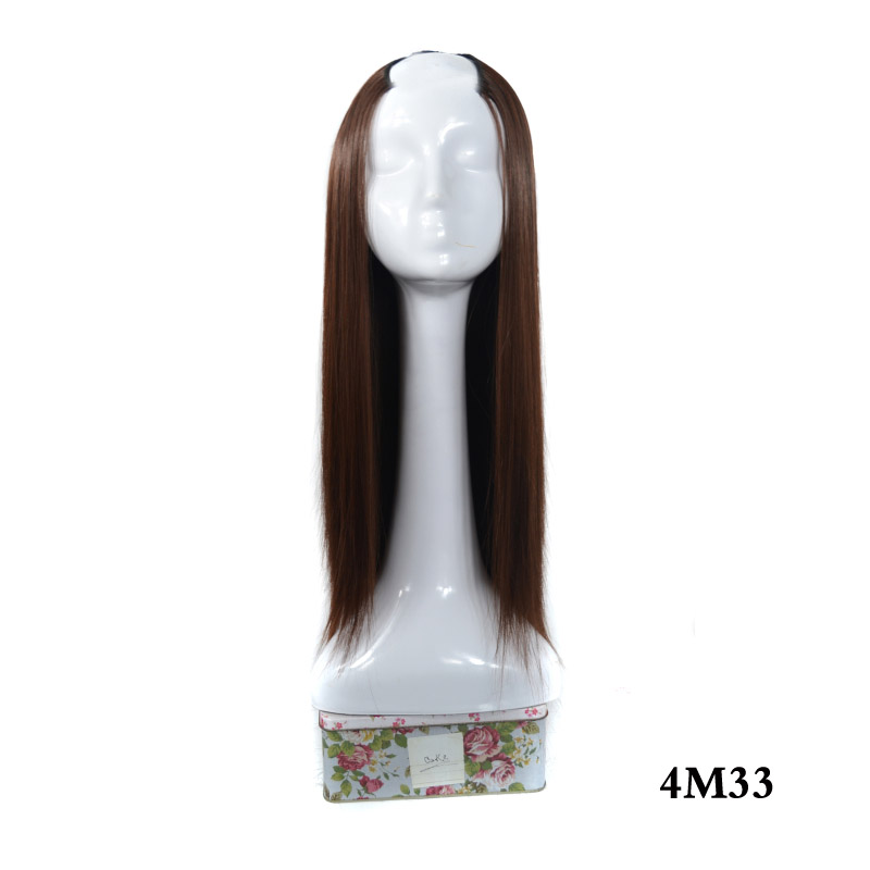 Women's Long Straight Hair U-shaped Half Headgear - Image 4