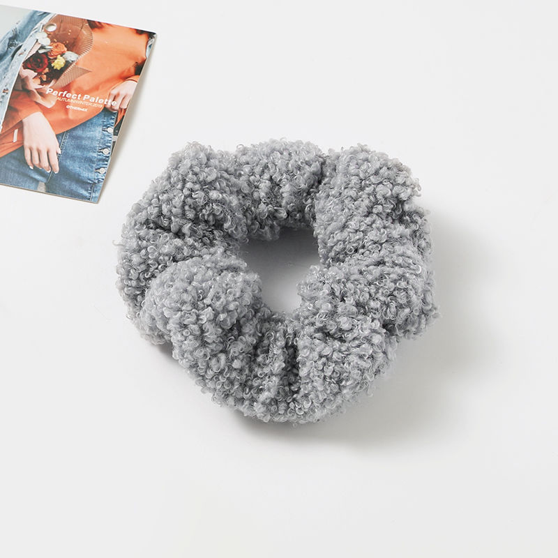 Autumn And Winter Plush Large Intestine Hair Ring Internet Celebrity Lamb Hair Ring Korean Style Simple Hair Accessories - Image 3