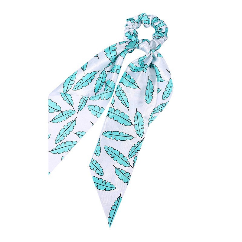 Fashion Long Streamer Printed Fabric Tie Hair Accessory For Ponytail Tie-up Hair Top Cuft - Image 7