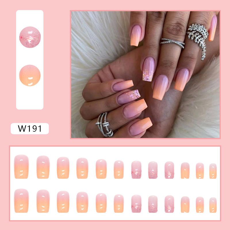 Foreign Trade Style False Nails Wearable Nail Tips Summer Hot-selling Ballet Nails Cross-border Nail Tips 24-piece Boxed Set - Image 6