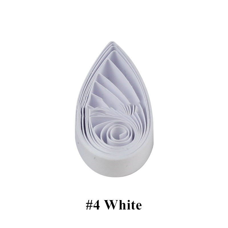 Quilled Paper Monochrome Rolled Origami Strip Art Pure Color