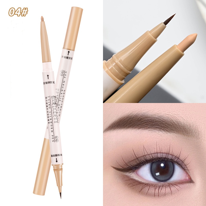 Double-headed Eye Shadow Pen Shadow Matte Highlight Brightening - Image 4
