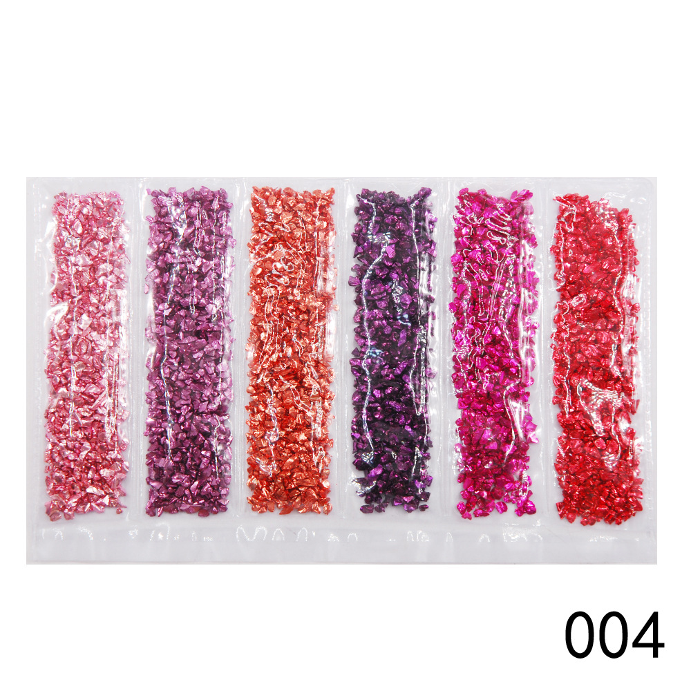 Nail Supplies, Diamond Glass Fragments, Gold And Silver Broken Glass Nails - Image 11